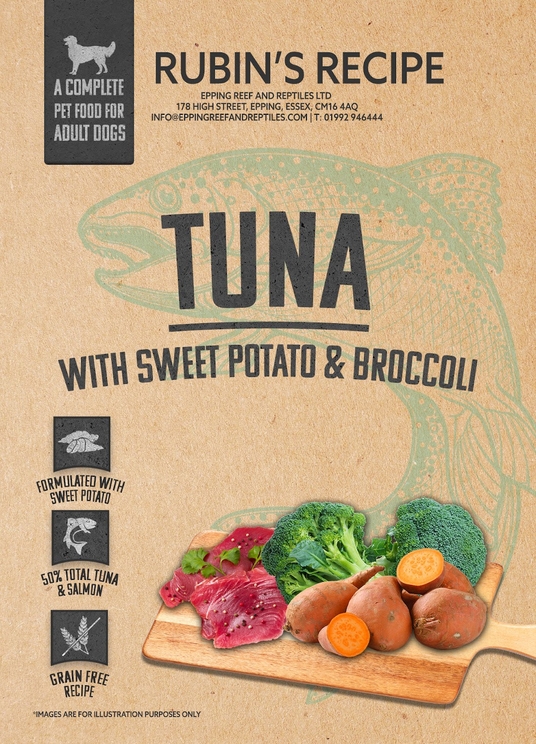 Tuna with Sweet Potato & Broccoli 12kg